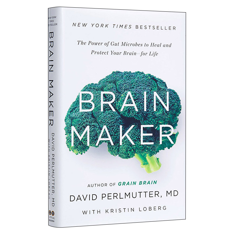 Brain Maker 谷物大脑三部曲 菌群大脑 肠道微生物影响大脑和身心健康的惊人真相 英文原版疾病防治科普读物 进口书籍