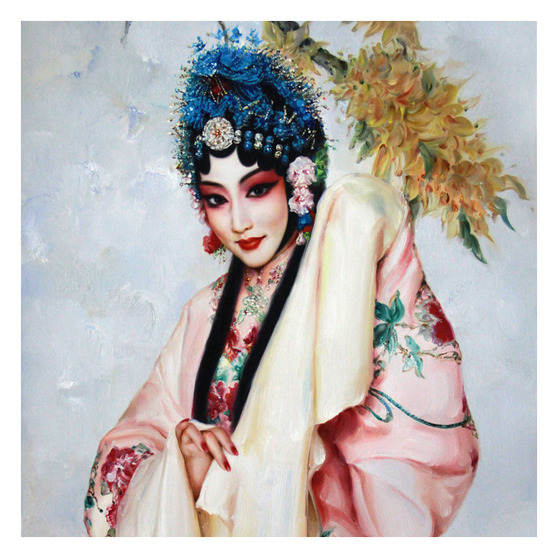 杨长林《花旦》 布面油彩 吉林省美协会员