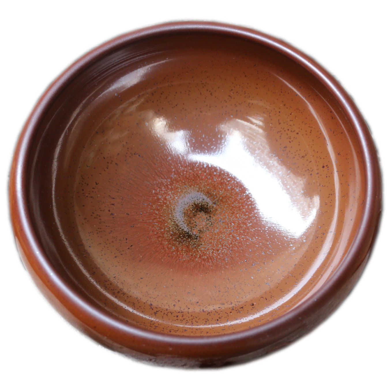 古法龙窑柴烧建盏《柴烧柿红釉大钵》盏盟人zgx2016g001