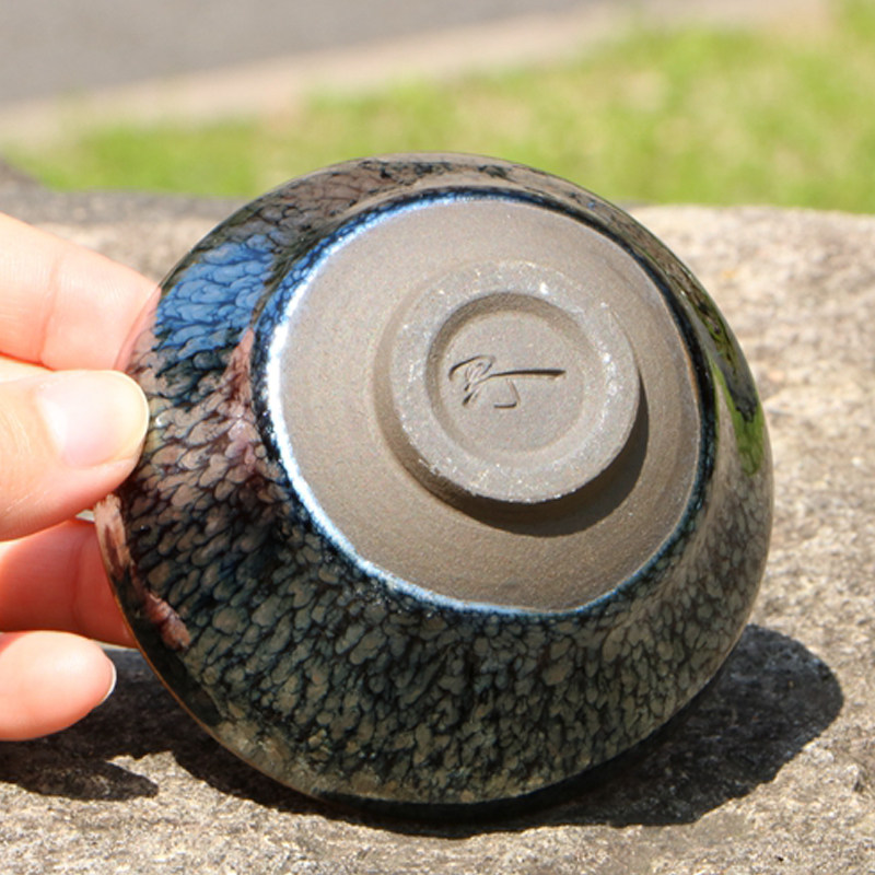 【敛口花盏】 圆艺建盏 罗丁 01074