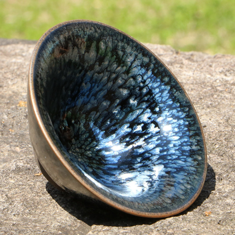 【斗笠百花盏】 圆艺建盏 罗丁 01078