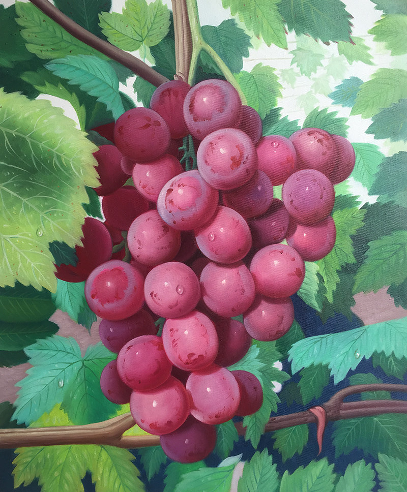 凤维东《硕果累累》布面油画