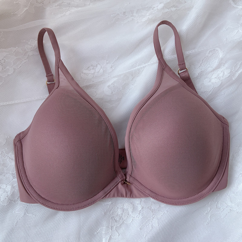 外贸牛货高级感基础款简约大码内衣木瓜胸深杯70g75g70h80f