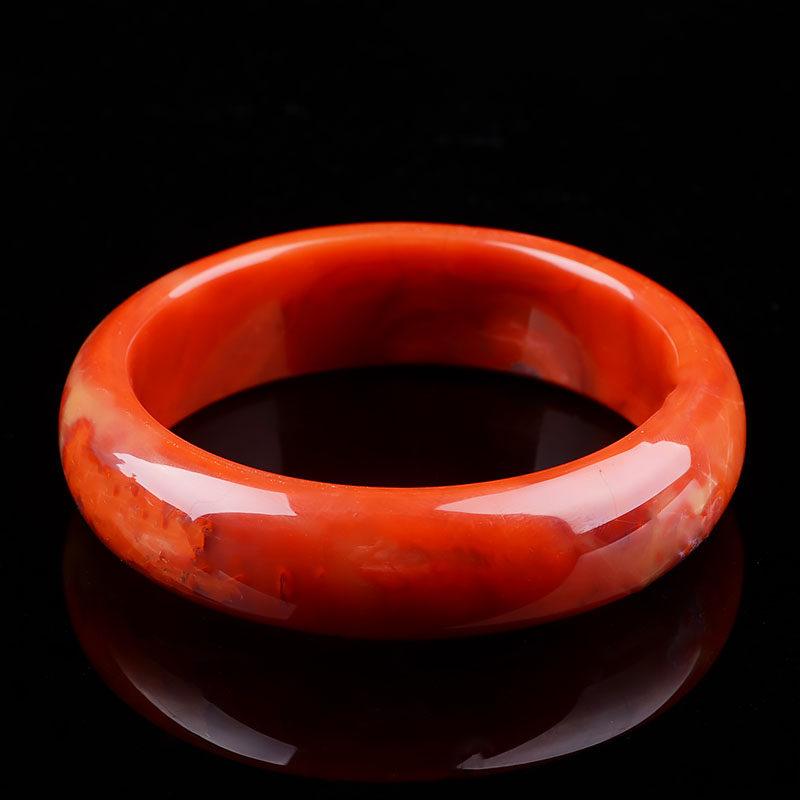 53.4g精雕55圈口《手镯》南红玛瑙 手镯