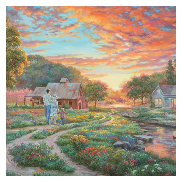 郑起先《幸福的一家》大尺寸