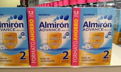 西班牙Almiron爱他美牛栏婴儿奶粉2段1200克非800克1.2KG 6罐包邮