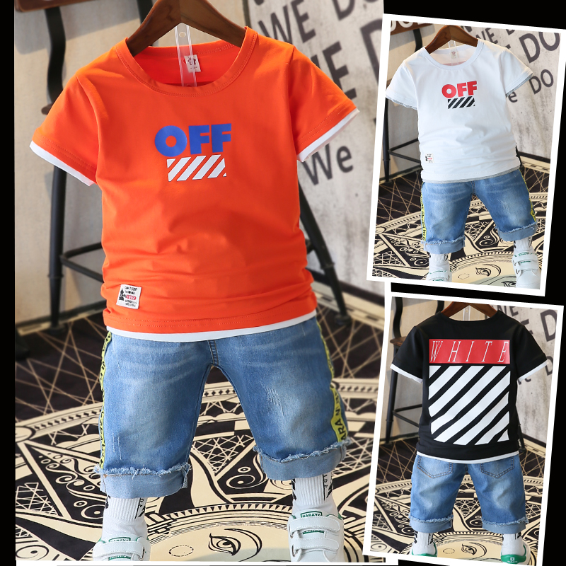 儿童夏季套装2019新品韩版童装3-4-5-6-7岁男童纯棉短袖t恤二件套|ruв категории Детская одежда, костюм - от Buy2taobao.com для оказания профессиональной услуги покупки агента Taobao