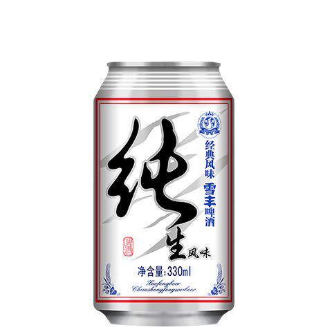 剑江啤酒雪丰纯生经典特爽8度风味啤酒330ml24罐整箱工厂直供