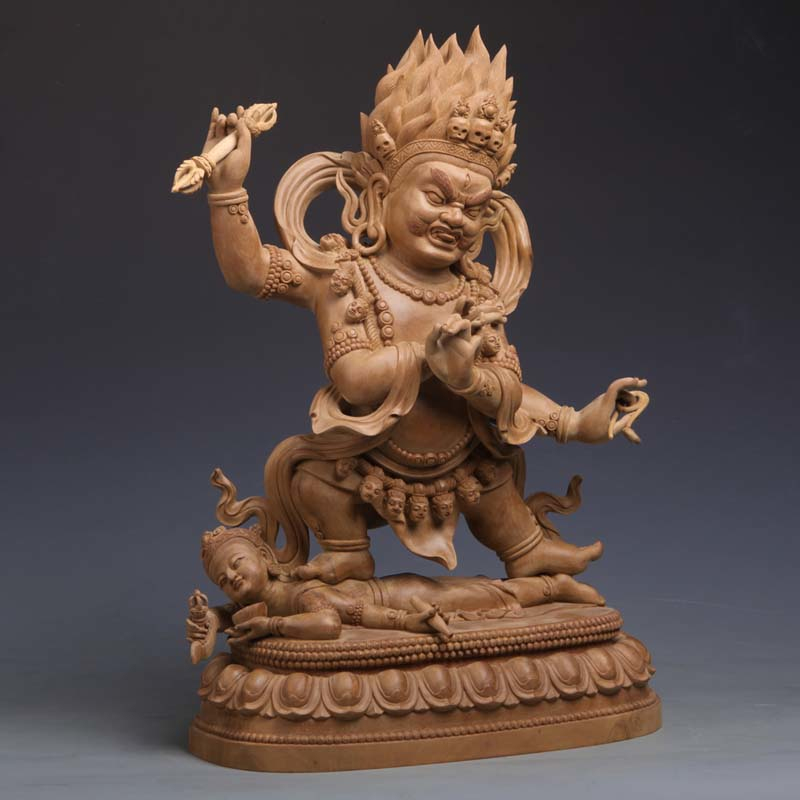 方阳航大师黄楠木【四臂伏魔金刚手】福建省工艺美术大师