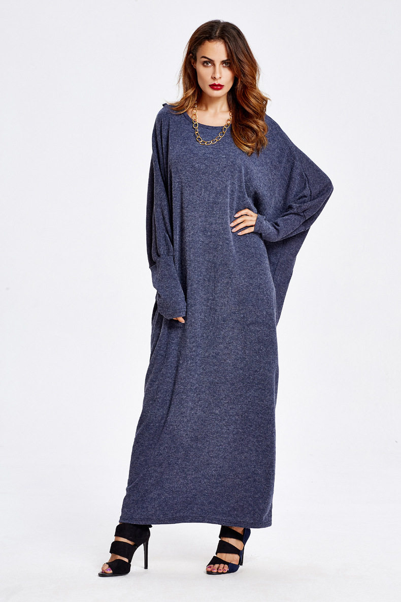 秋直筒裙宽松175女装欧货长裙到脚踝的长款裙子高个子休闲针织裙