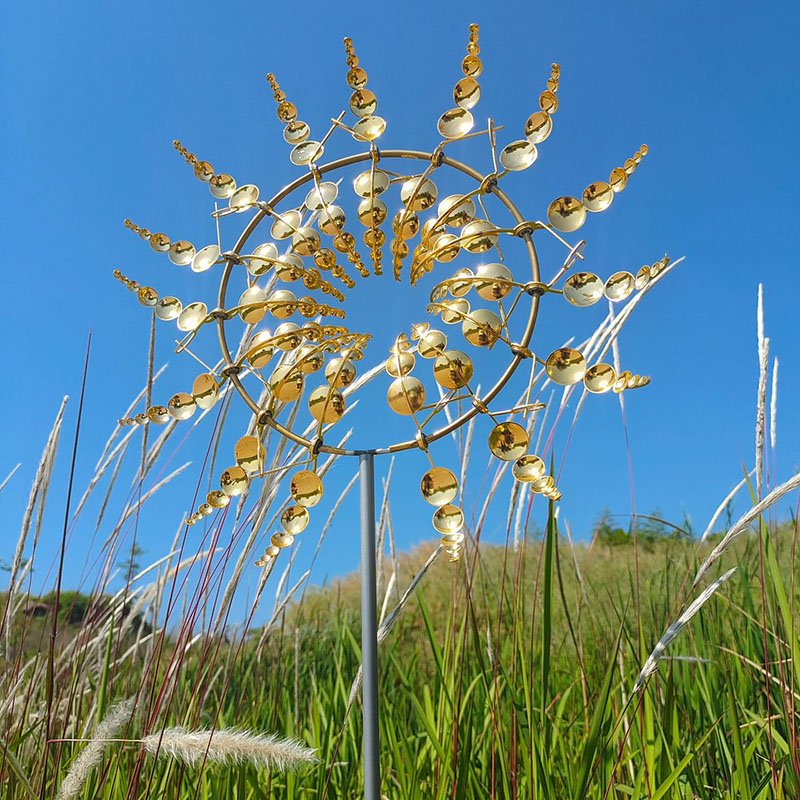 Unique And Magical Metal Windmill 独特的金属风车花园风车摆饰