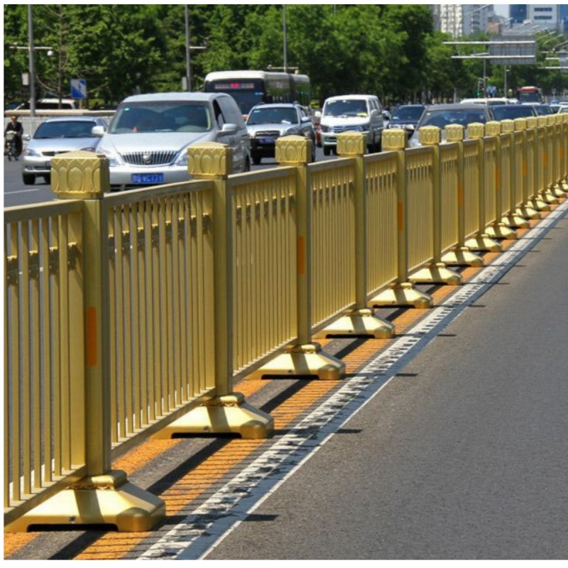 北京黄金道路护栏西安城市文化特色市政隔离围栏莲花交通中央栏杆