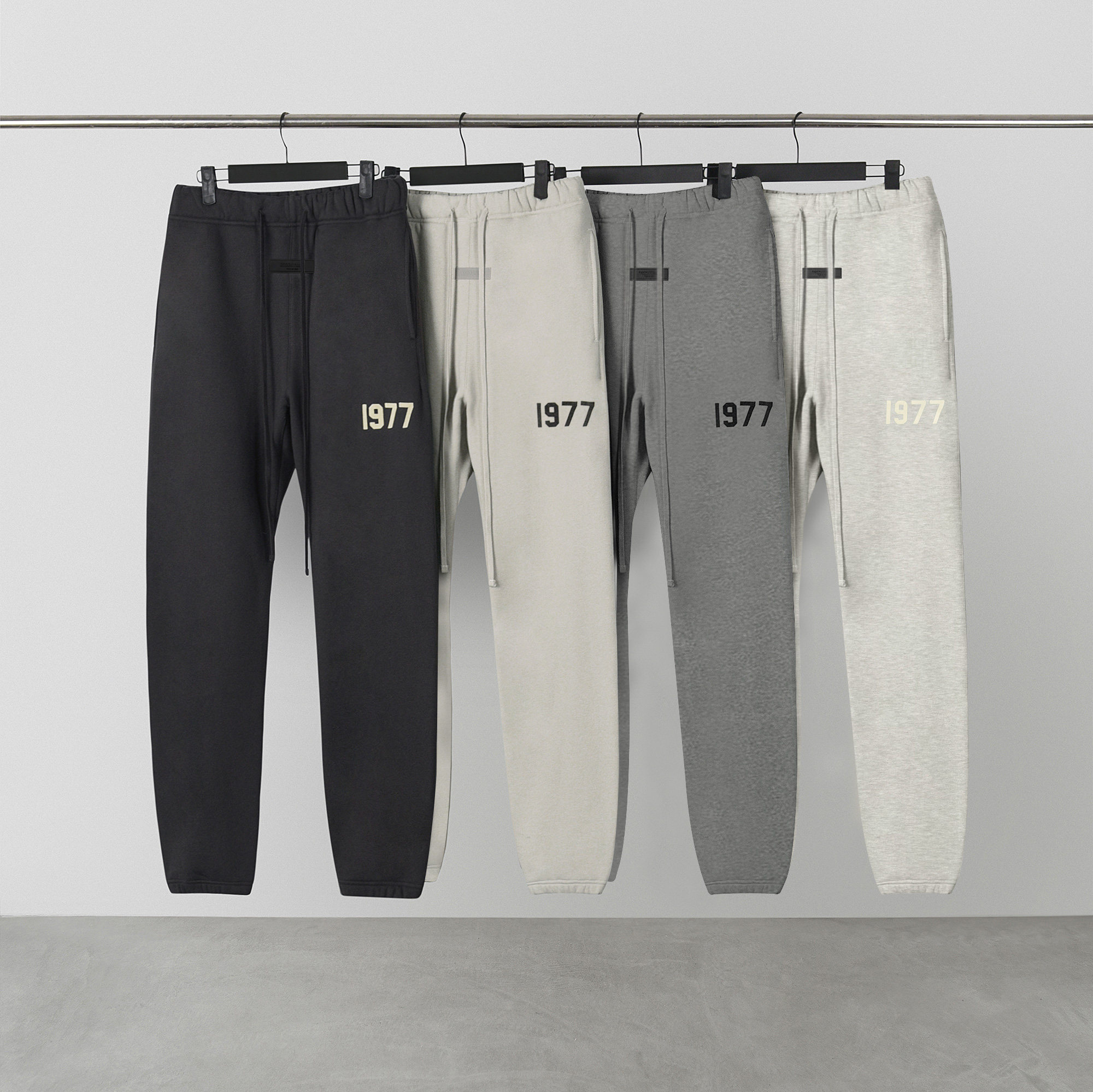 fog fear of god复线essentials植绒1977束脚卫裤高街潮流裤子男