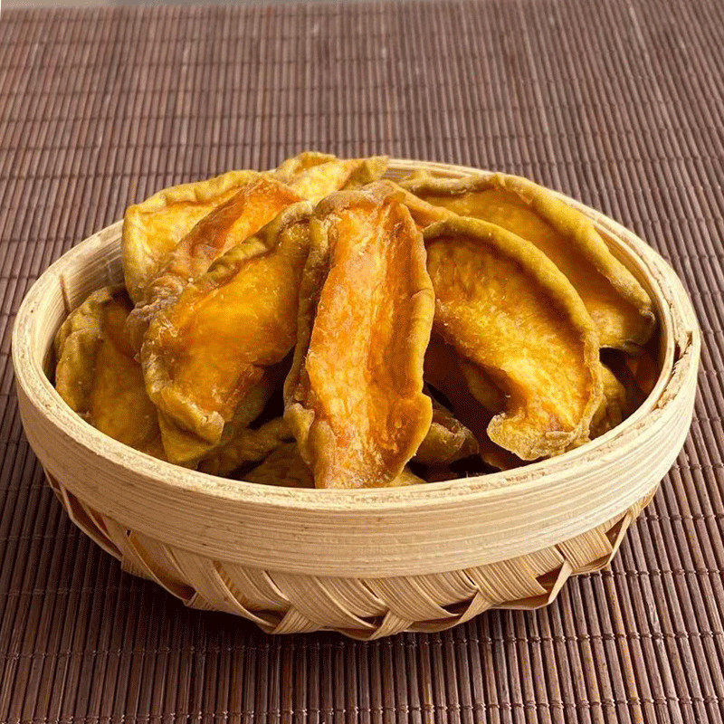 酸甜老香农黄桃条干无添加剂特级水果干散装原味毛桃肉果脯零食