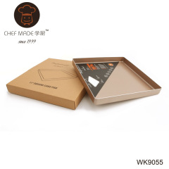 chefmade学厨 香槟金色11寸正方形铝盘 蛋糕模烘焙模具 WK9055