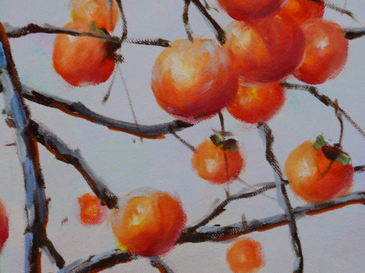 凌振宇《柿柿如意》60*90cm 布面油画