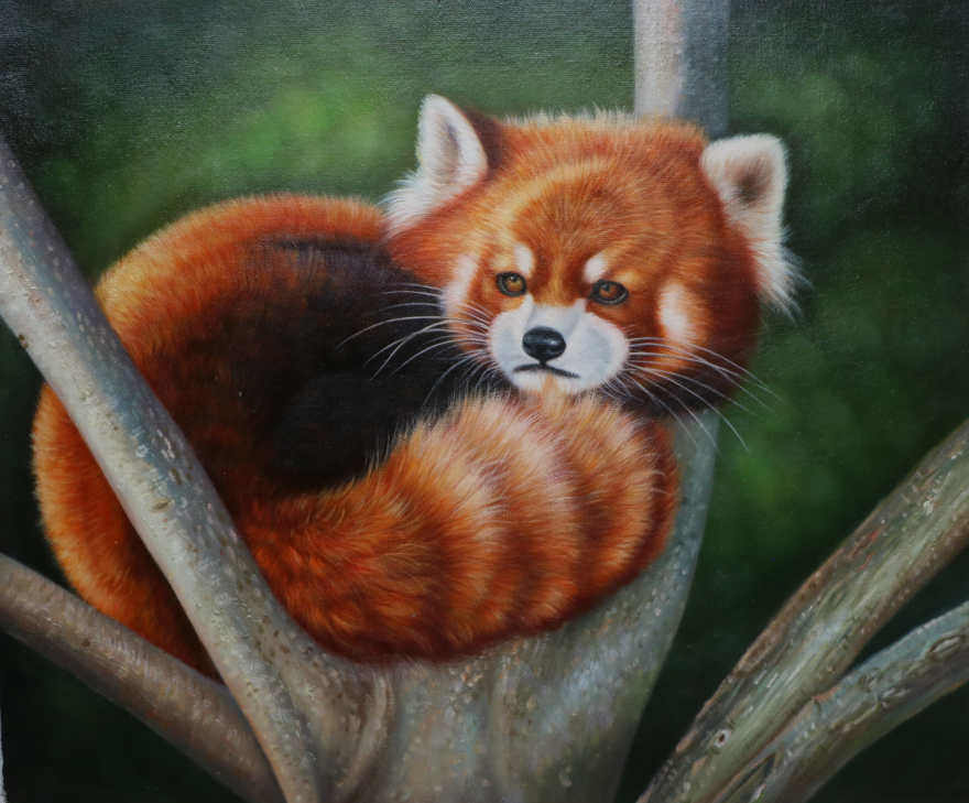 【双十二】谢启祥《松鼠》布面油画