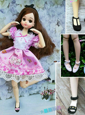 obitsu正版ob24㎝女素体blythe小布娃娃azone关节体可穿的鞋子