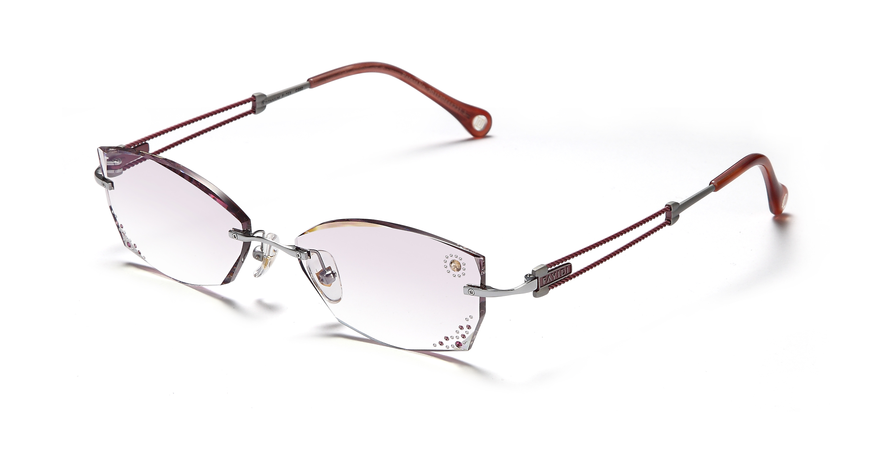 法依笛眼镜f-723 舒适奢华美观钻石切边工艺钛架柔韧舒适超韧镜片