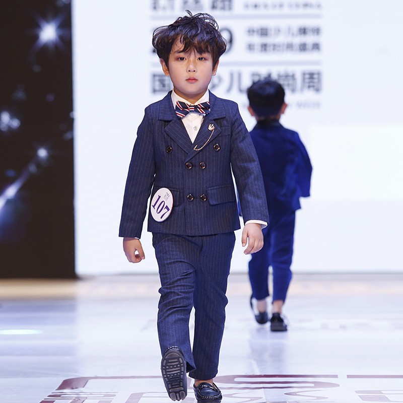 男童模特走秀服装帅气