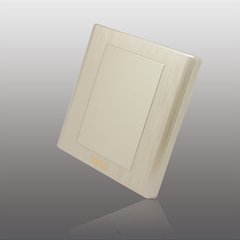 LG香槟金3D拉丝开关插座面板 空白面板 白板 86金色盖板 白盖板