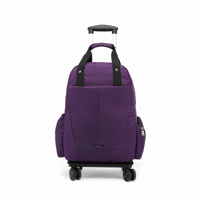 万向轮拉杆双肩包超轻防水16寸轻便拉杆背包男女手提包短途旅行袋