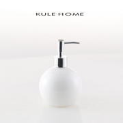 KULE HOME Ceramic Hand Soap Body Wash Gel Dispenser Soap Dispenser Lotion Bottle Press Shampoo Bottle