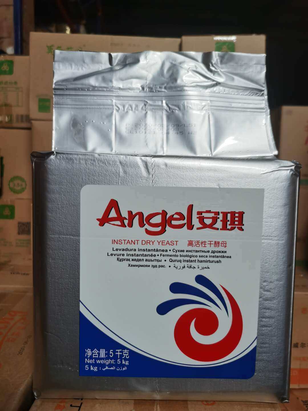 安琪干酵母大袋 低糖大块酵母粉5kg高活性发酵粉包子馒头正品商用
