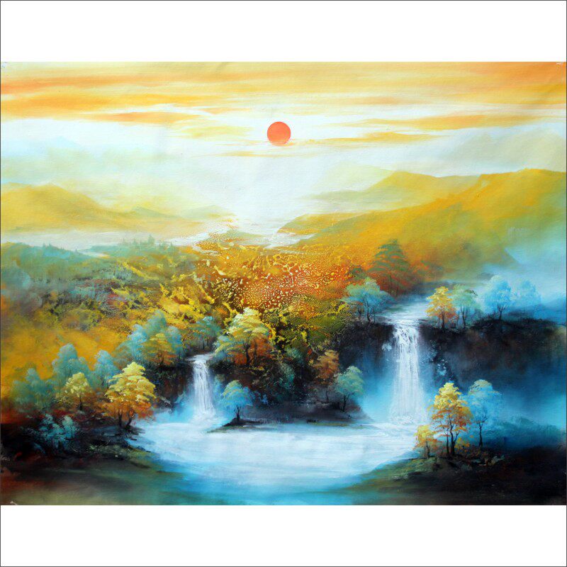 潘海龙《聚财图》60cmx80cm