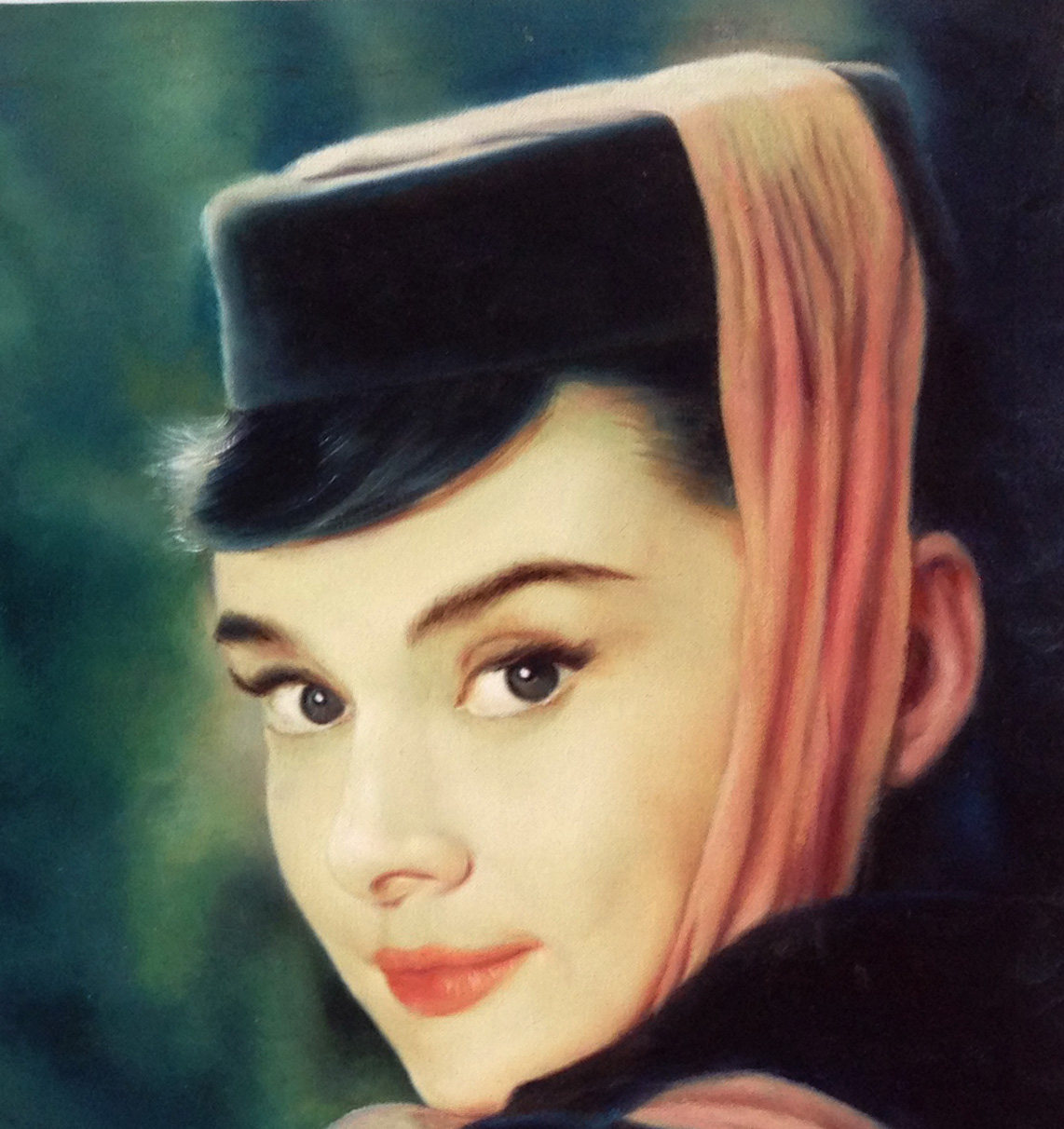 徐长帅 《奥黛丽赫本》布面油画