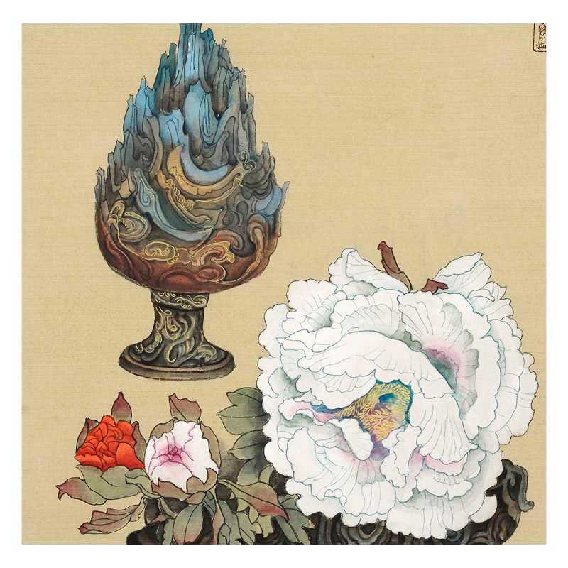 【双十二】中央美院 赵喜萍《青铜系列五》著名工笔重彩画家