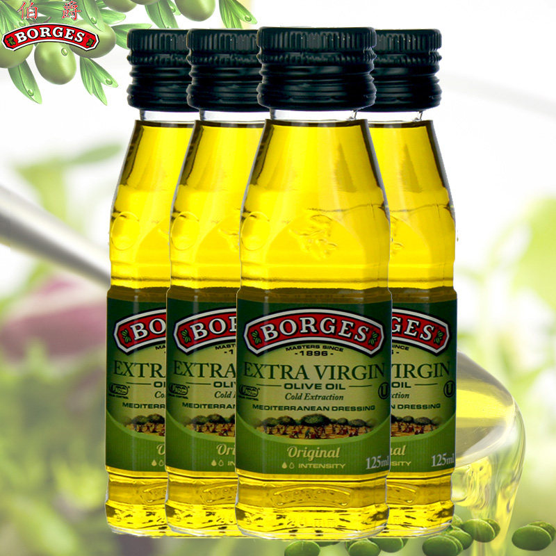 伯爵橄榄油125ml*4小瓶西班牙原装进口橄榄油食用特级初榨橄榄油