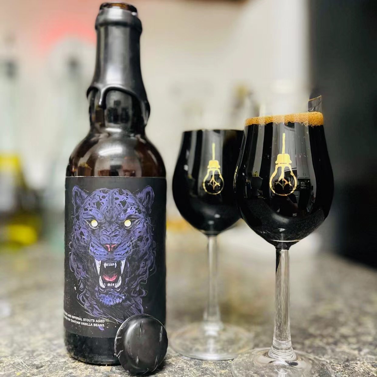 安克雷奇黑豹ut4.55过桶大麦帝国世涛混合375ml啤酒