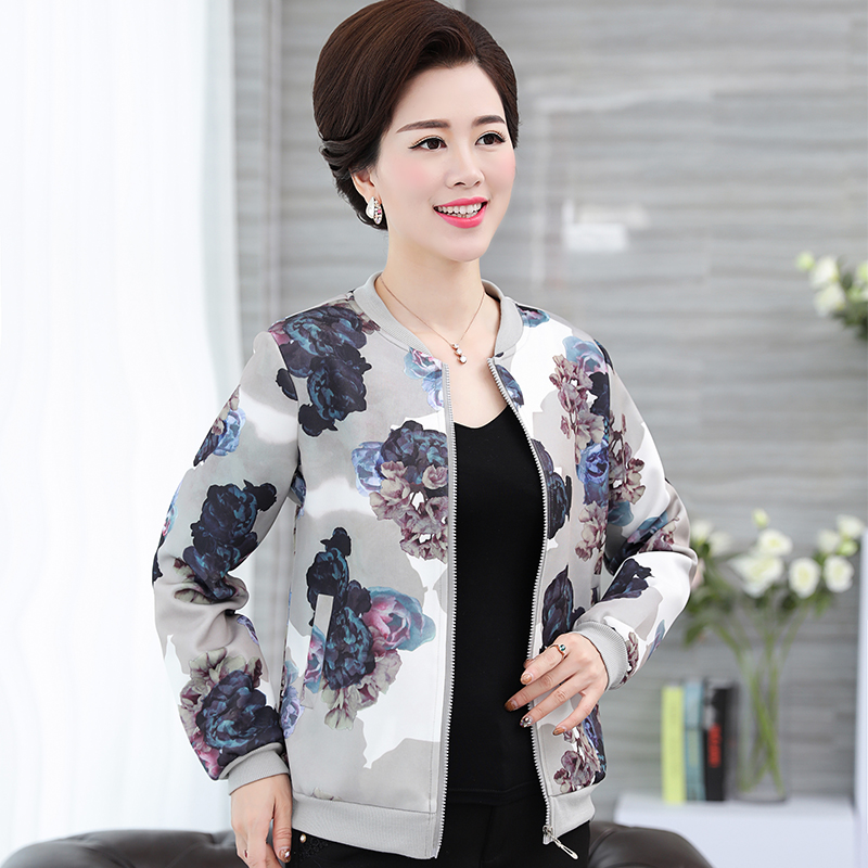 Middle and old aged women's clothing mom Spring coat 40-50 have cash less than that is registered in the accounts Jacket middle age Woman spring and autumn Long sleeve jacketin the Women's clothing/Boutique , Middle-aged women category - from Buy2taobao.com to provide professional Taobao agent buy service