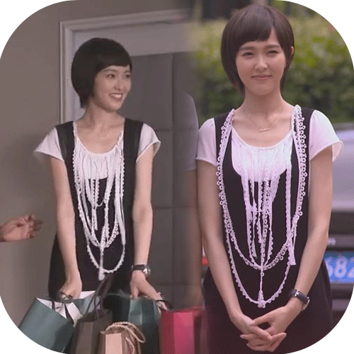 何以笙箫默唐嫣赵默笙同款白色蕾丝流苏纯棉t恤半袖上衣连体裤