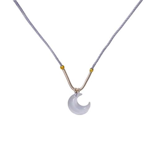 Fairy Cats Eye Moon Pendant Necklace Female Cute Best