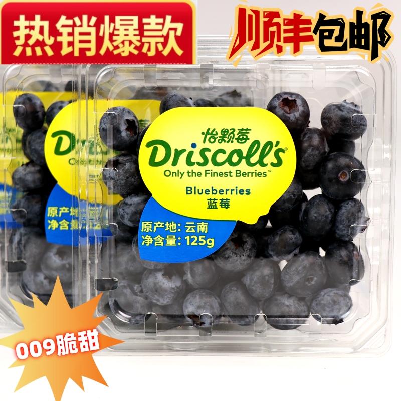 现货Driscolls云南怡颗莓蓝莓中果L25脆甜新鲜蓝莓顺丰包邮
