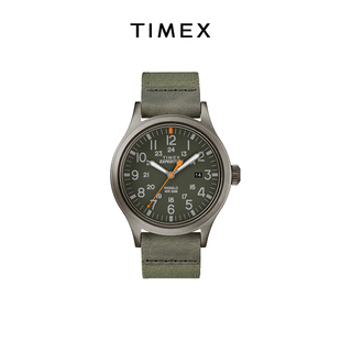 TIMEX天美时远征系列手表夜光24小时日历绿表盘石英男表TW4B14000