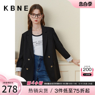 西装外套女春秋女神范上衣kbne2024春季新款小个子今年流行小西服