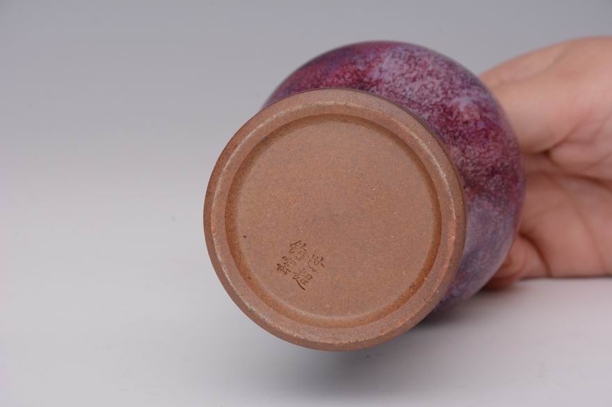 【直供】非遗传承人 何世超 梅瓶 送钧瓷手串