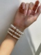 925银澳白珍珠手链女冷光白珍珠手串中式转运珠手链珍珠首饰礼物