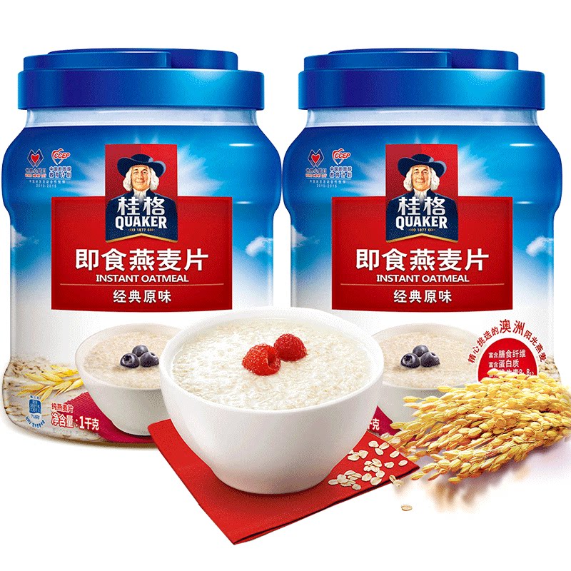 一折桂格即食燕麦片桶装