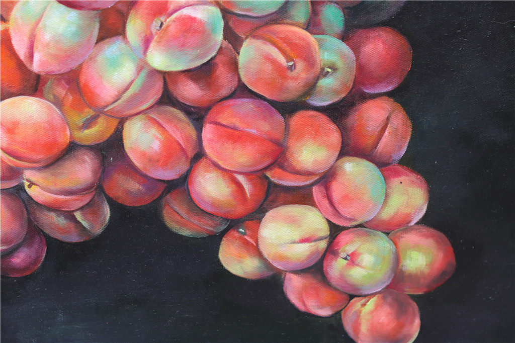 【双十二】杨春牛《桃子报喜》布面油画