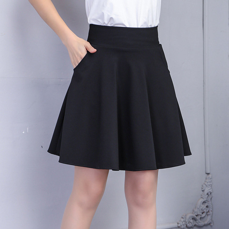 秋冬胖mm加肥加大码裙口袋伞裙子