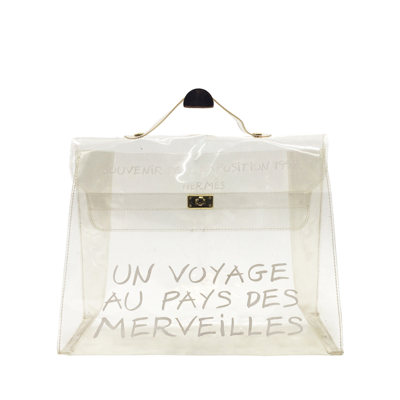 【8新】hermes/爱马仕 kelly透明塑料手提袋