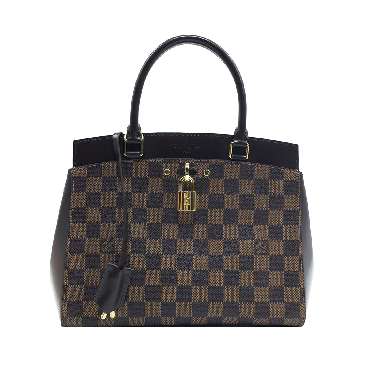 【9.9新】lv/路易威登 rivoli棋盘格手提包 未使用