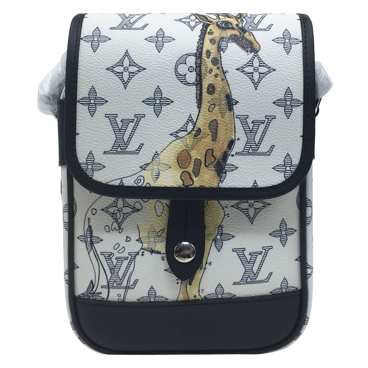 [9.9新]路易威登lv女士限量版动物园系列长颈鹿犀牛斜挎包未使用