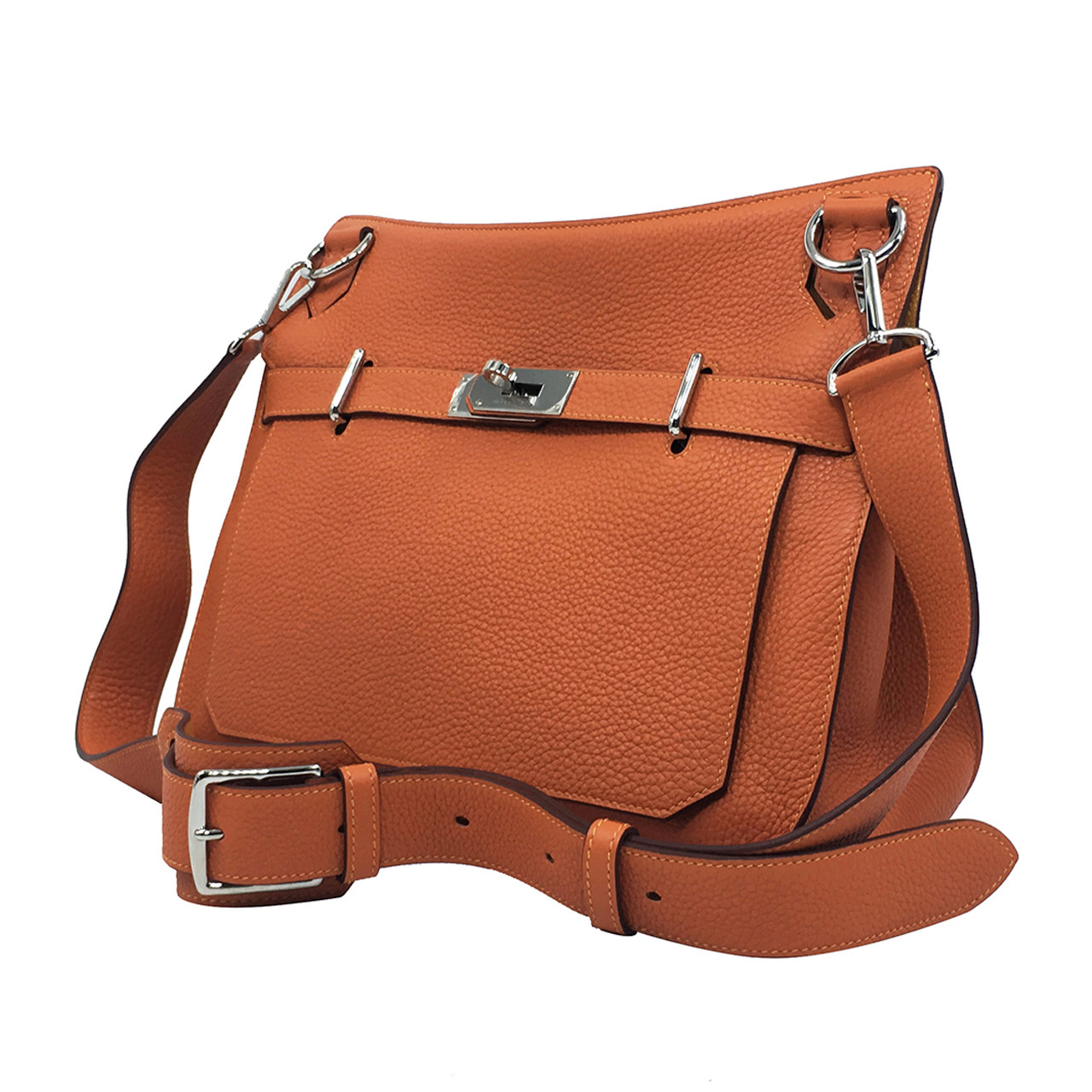 [9.9新]爱马仕hermes中性橙色吉普赛包未使用