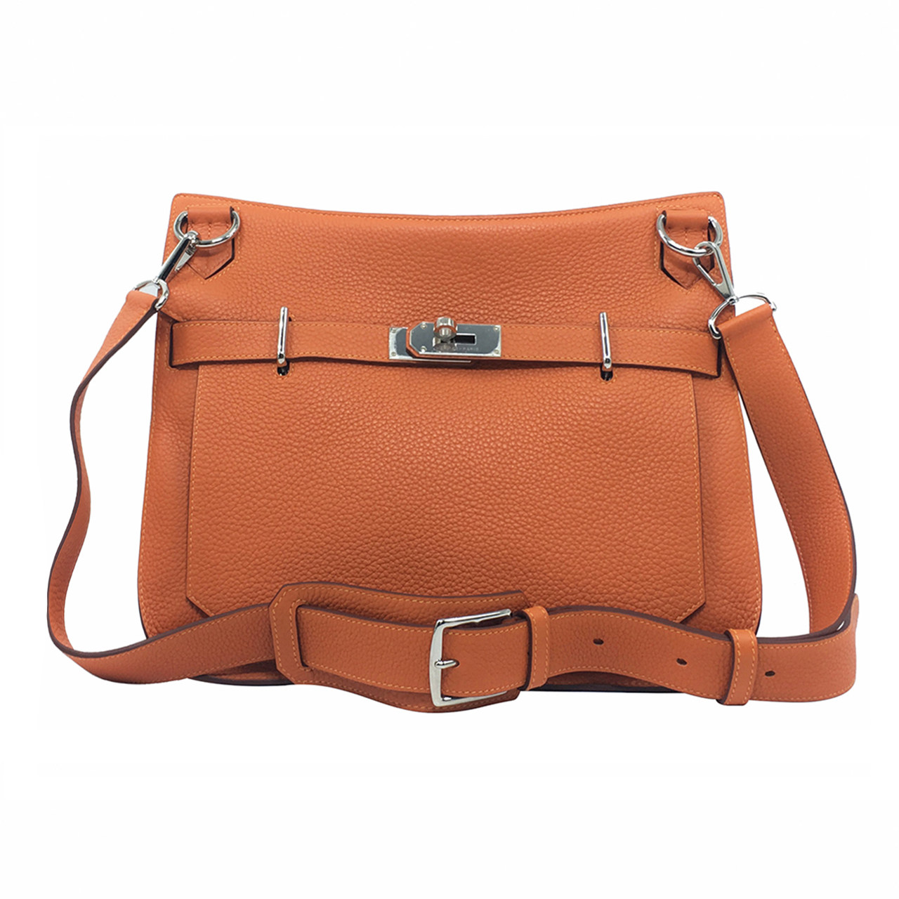 [9.9新]爱马仕hermes中性橙色吉普赛包未使用