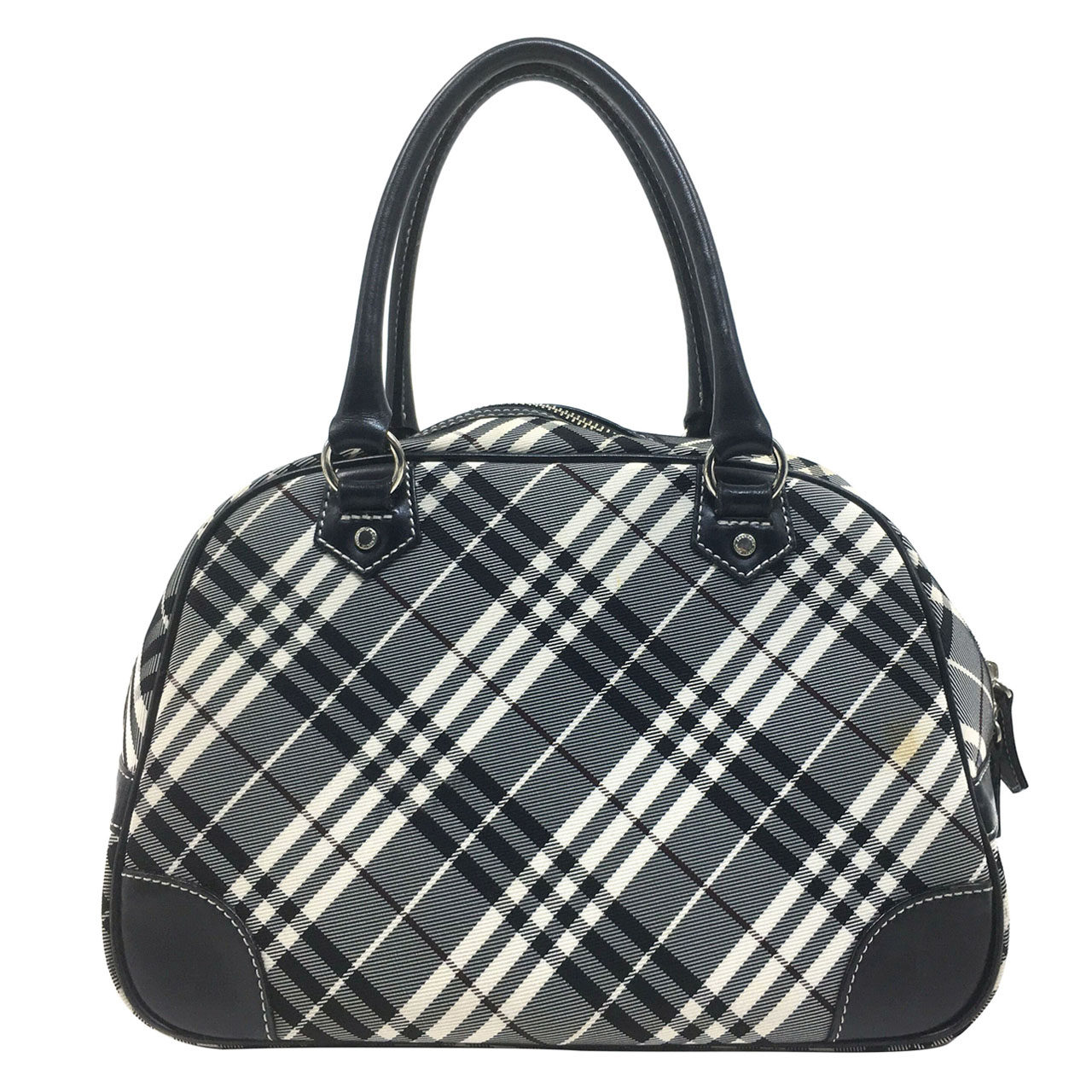 [9.0新]博柏利burberry女士黑白格纹手提包